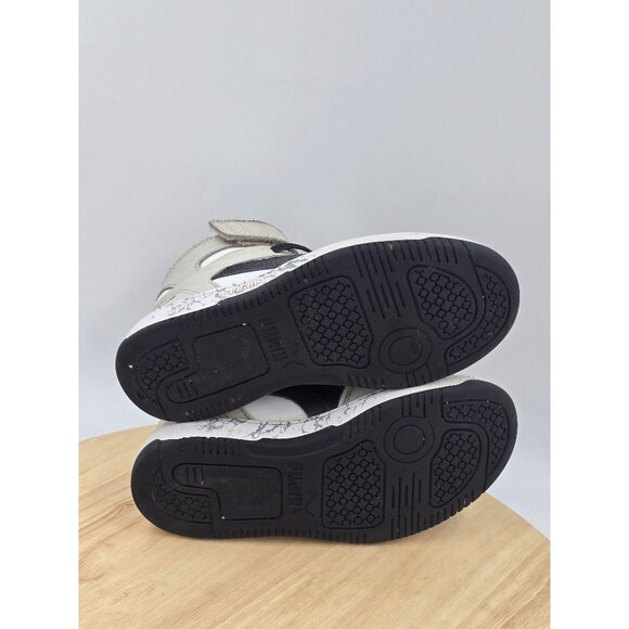 Puma Rebound LayUp Mid Little Kid 'Grey Violet Black' size 1C - Picture 7 of 9